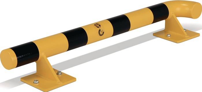 Anfahrschutz H140xL1000mm schwarz/gelb STA z.Schutz einer 90Grad Außenecke re.