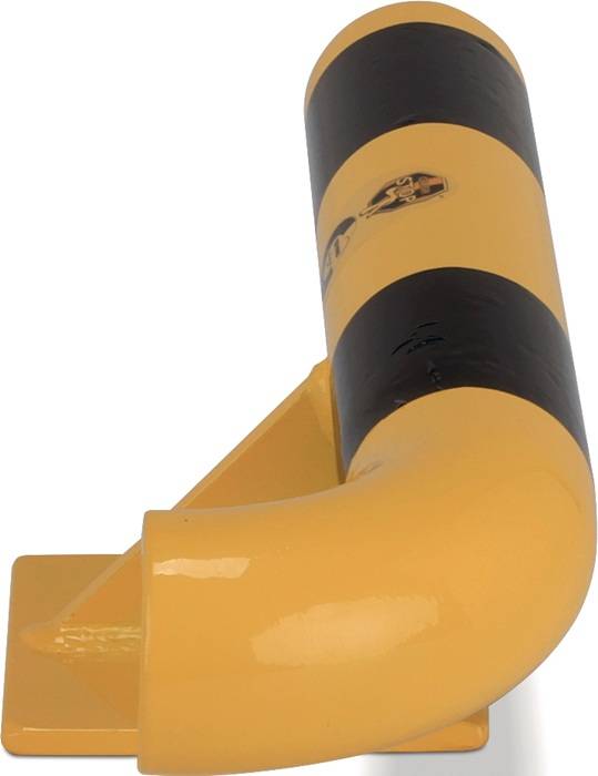 Anfahrschutz H140xL500mm schwarz/gelb STA z.Schutz einer 90Grad Außenecke re.