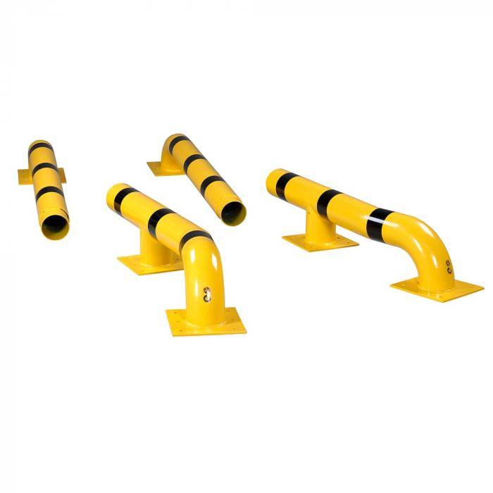 Modulare LKW-Einfahrhilfen - Stahl verzinkt - pulverbeschichtet - zum Aufdübeln - gelb-schwarz