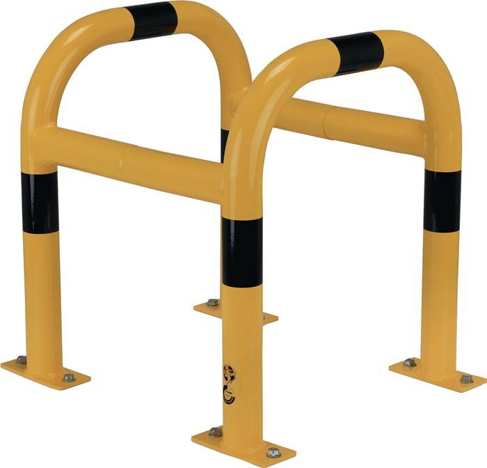 Säulen- u.Pfostenschutz H.600mm f.Pfostenmaß 600x600mm STA gelb DANCOP