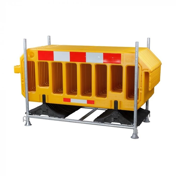 Lager- und Transportgestell für Absperrgitter - verzinkt - mit 15 Gittern - verschiedene Farben - gelbe Gitter Lager- und Transportgestell für Absperrgitter - verzinkt - mit 15 Gittern - verschiedene Farben - gelbe Gitter