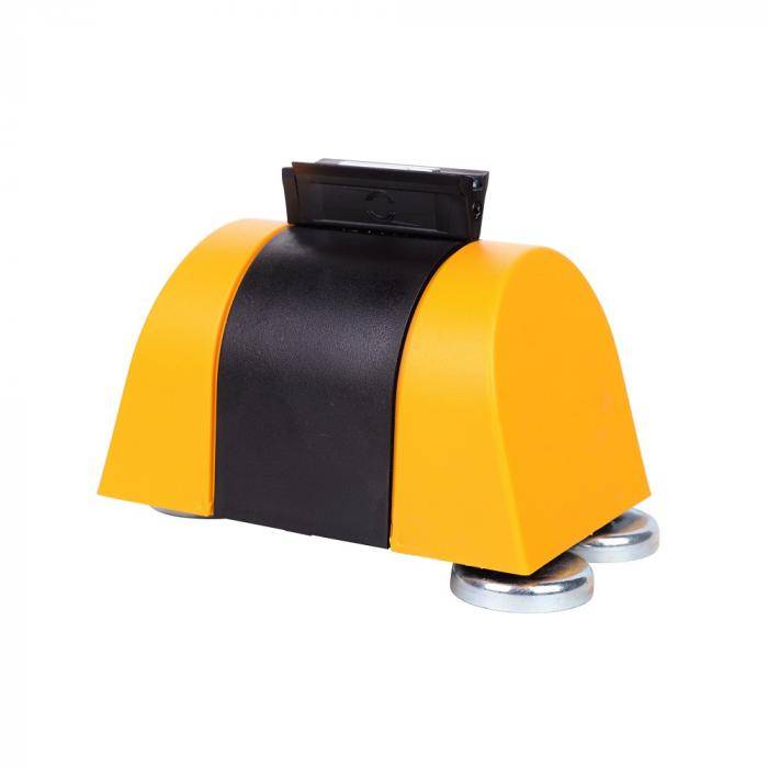 Gurtband - Kassette mit magnetischer Befestigung - verschiedene Farben - gelb-schwarz