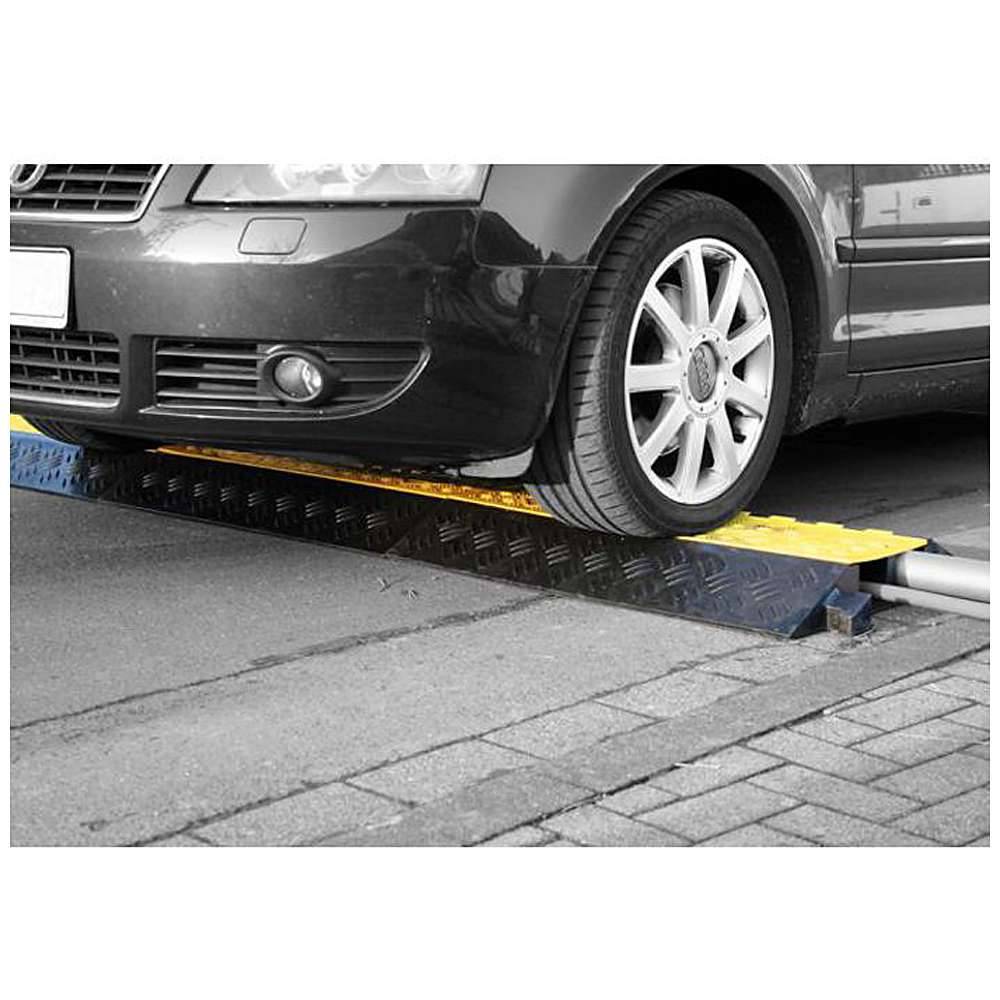 Kabelbrücke aus Gummi - mit gelbem Klappdeckel