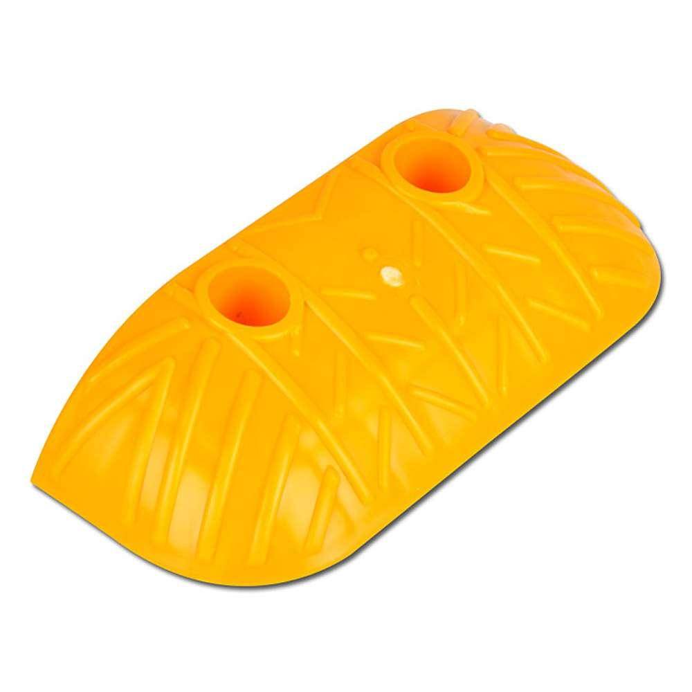 Temposchwelle - PPC - Endstück - 10 km/h - 100 x 250 x 50 mm - Farbe gelb - ohne Befestigungsmaterial