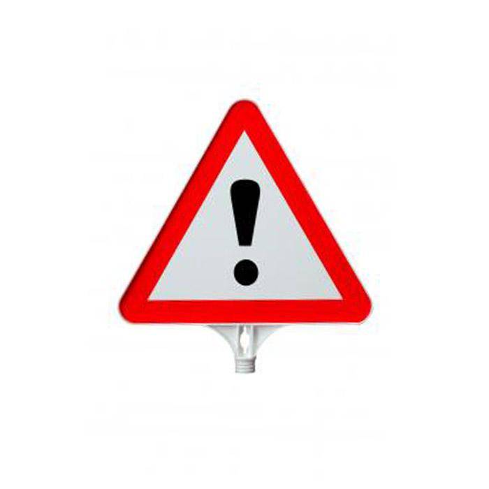 Warnschild "ACHTUNG" - Material Polypropylen - zum Aufschrauben