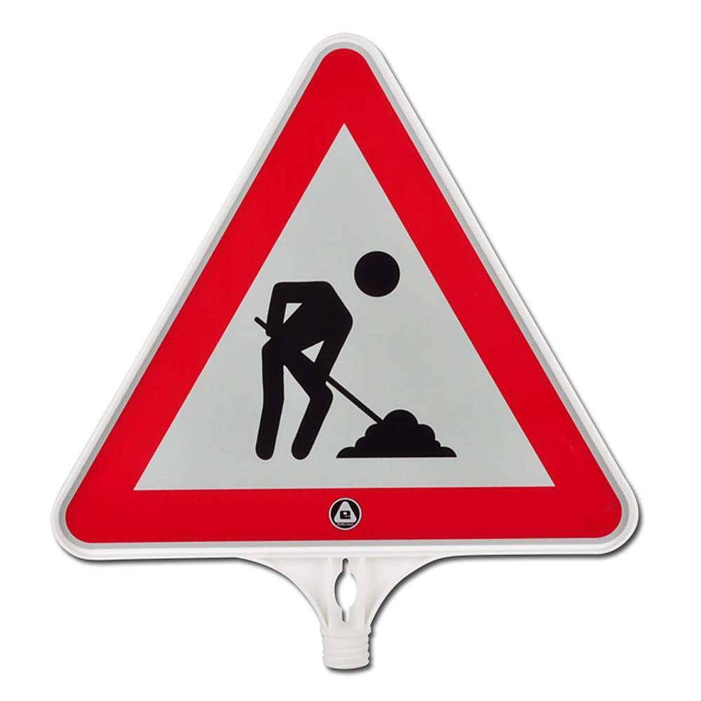 Warnschild "BAUARBEITEN" - Polypropylen