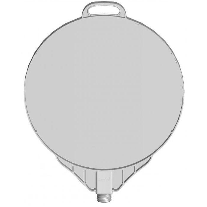 Schild "BLANKO-RUND" - Durchmesser 380 mm - Material Polypropylen - Farbe weiß