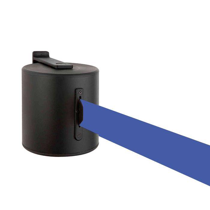 Sperr-Gurt "GLW 2000" - Gurtlänge 20 m - Höhe 1 m - Metall - Gurt blau - inkl. Halterung