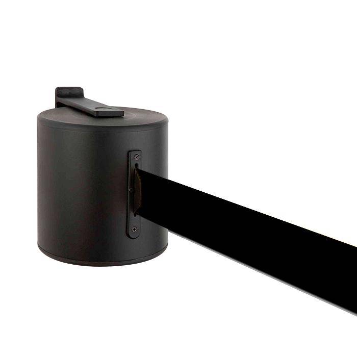 Sperr-Gurt "GLW 2000" - Gurtlänge 20 m - Höhe 1 m - Metall - Gurt schwarz - inkl. Halterung