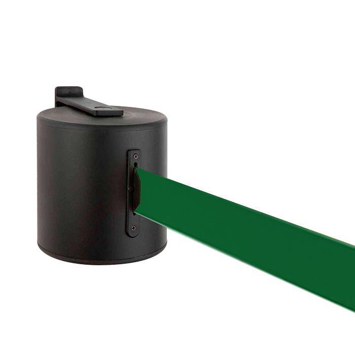 Sperr-Gurt "GLW 2000" - Gurtlänge 20 m - Höhe 1 m - Metall - Gurt grün - inkl. Halterung