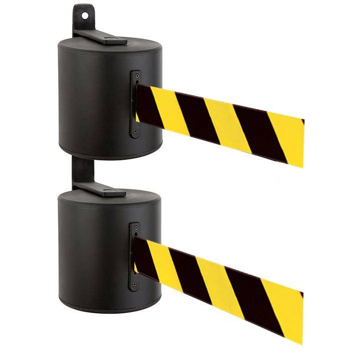 Sperr-Gurt "GLWD 2000" - Gurtlänge 2x20 m/ Breite 5 cm - Gurt dunkelrot - Metall schwarz