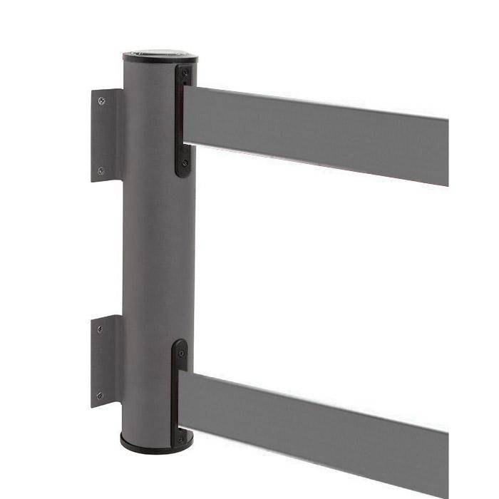 Sperr-Gurt "GLWD 25" - Gurtlänge 2x4 m/ Breite 5 cm - Metall, lackiert - Gurt grau