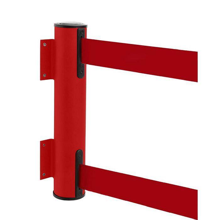 Sperr-Gurt - "GLWD 45" - 2x2,3 m/ Breite ca. 5 cm - Gehäuse rot - Gurt rot - Metall - mit Panikverschluß