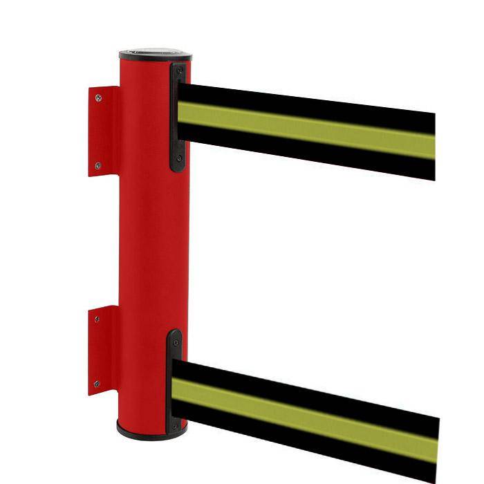 Sperr-Gurt "GLWD 25" - Gurtlänge 2x4 m/ Breite 5 cm - Metall, lackiert - Gurt schwarz/gelb gestreift