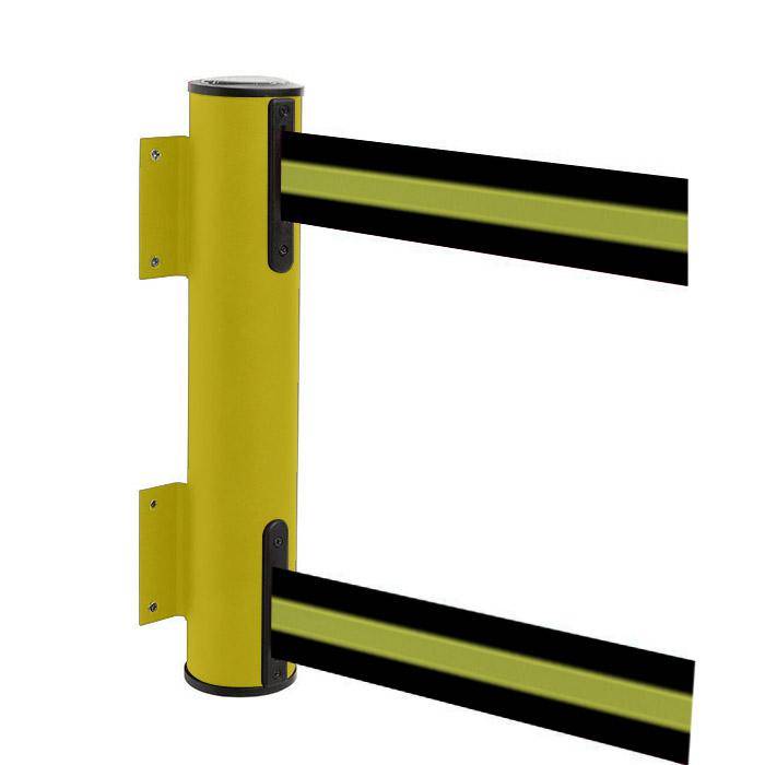 Sperr-Gurt "GLWD 25" - Gurtlänge 2x4 m/ Breite 5 cm - Metall, lackiert - Gurt schwarz/gelb gestreift