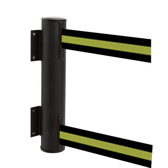 Sperr-Gurt "GLWD 25" - Gurtlänge 2x4 m/ Breite 5 cm - Metall, lackiert - Gurt schwarz/gelb gestreift