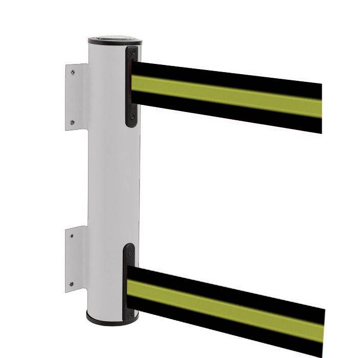 Sperr-Gurt "GLWD 25" - Gurtlänge 2x4 m/ Breite 5 cm - Metall, lackiert - Gurt schwarz/gelb gestreift