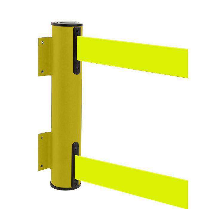 Sperr-Gurt "GLWD 25" - Gurtlänge 2x4 m/ Breite 5 cm - Metall, lackiert - Gurt signalgelb