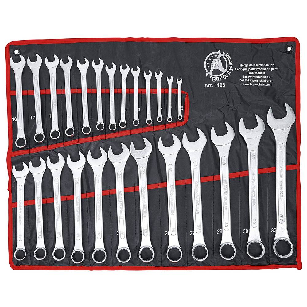 BGS Ringmaulschlüssel-Satz, 25-teilig, 6-32 mm