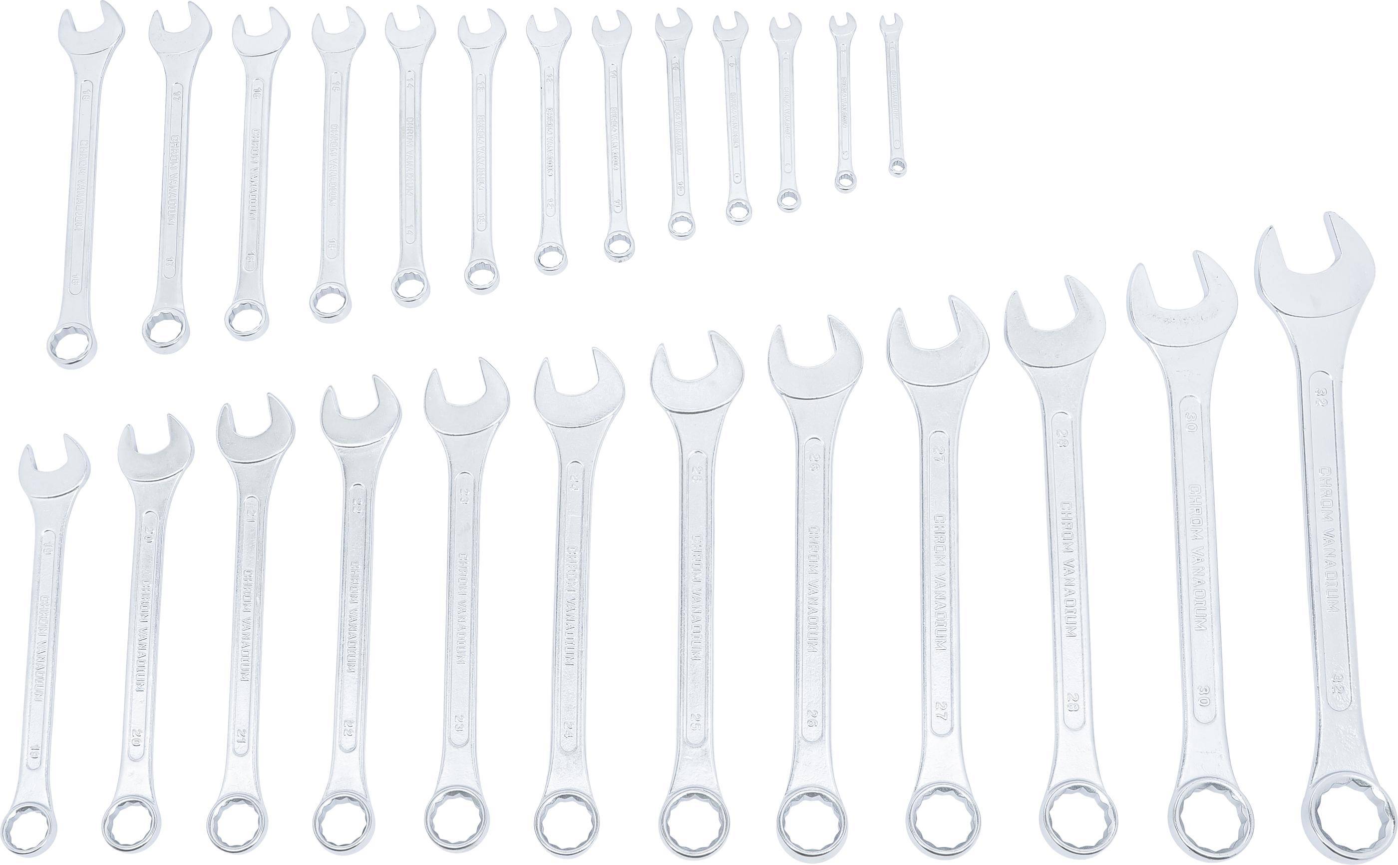 BGS Do It Yourself Maul-Ringschlüssel-Satz | SW 6 - 32 mm | 25-tlg.