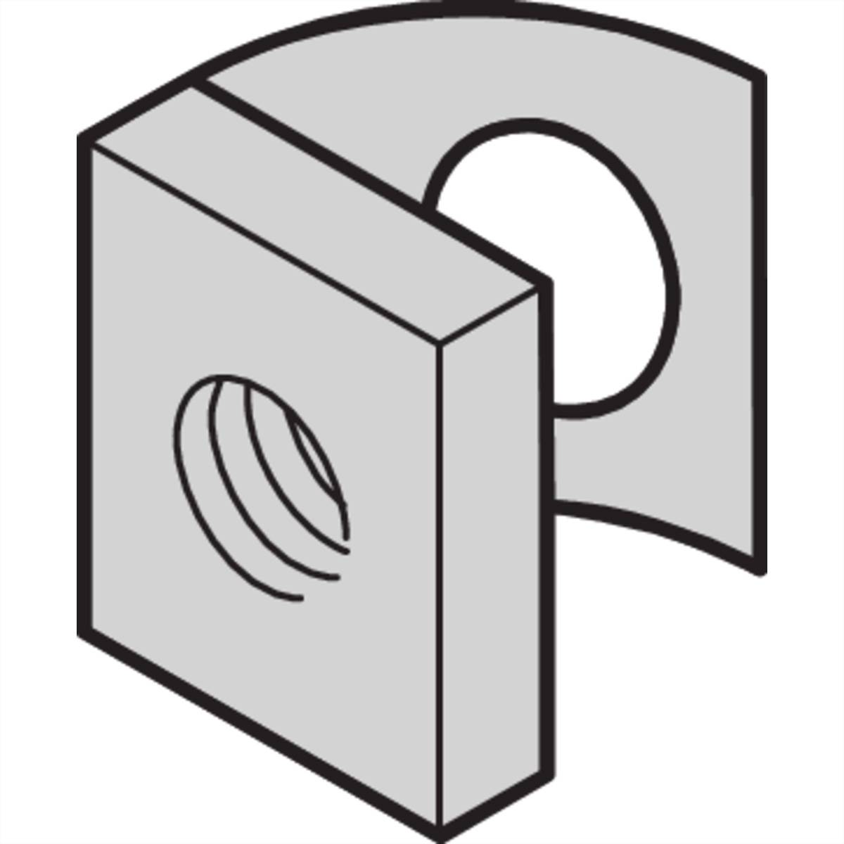 SCHROFF Schiebemutter - NTS SCHIEBEMUTTERN M6 100STK