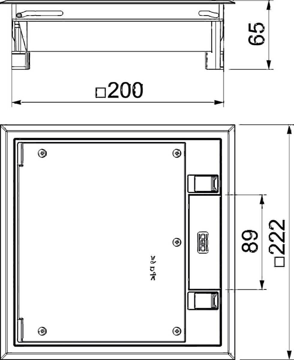 OBO Bettermann Geräteeinsatz GES4-2U10T 7011
