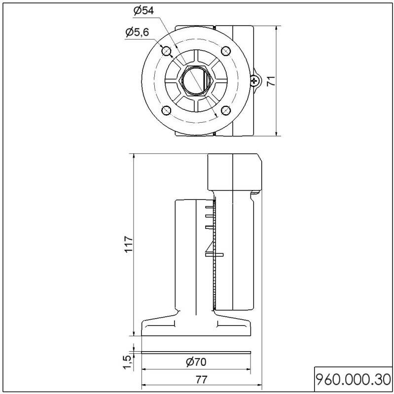 Werma Knickfuss 96000030