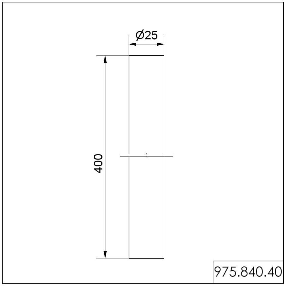 Werma Befestigungsrohr 400 mm 97584040