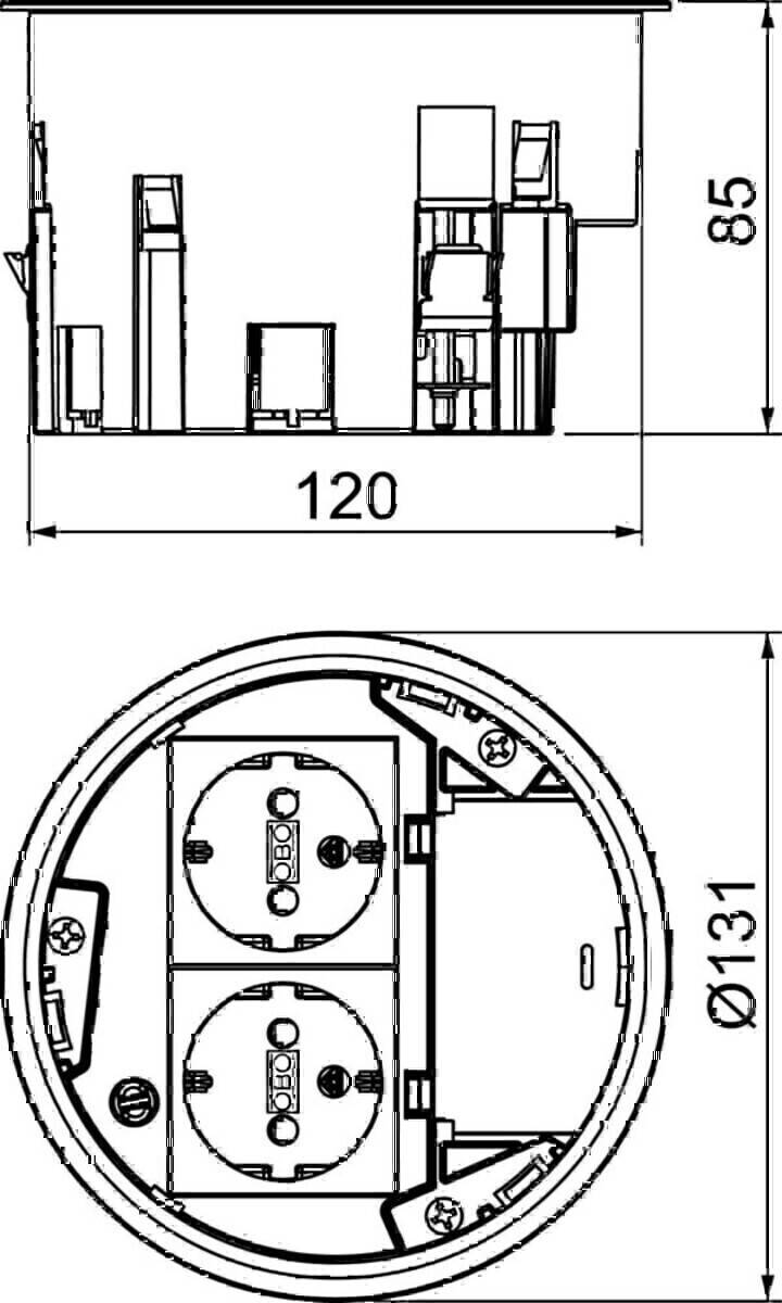 OBO Bettermann Installationsdose MT R2 VDE