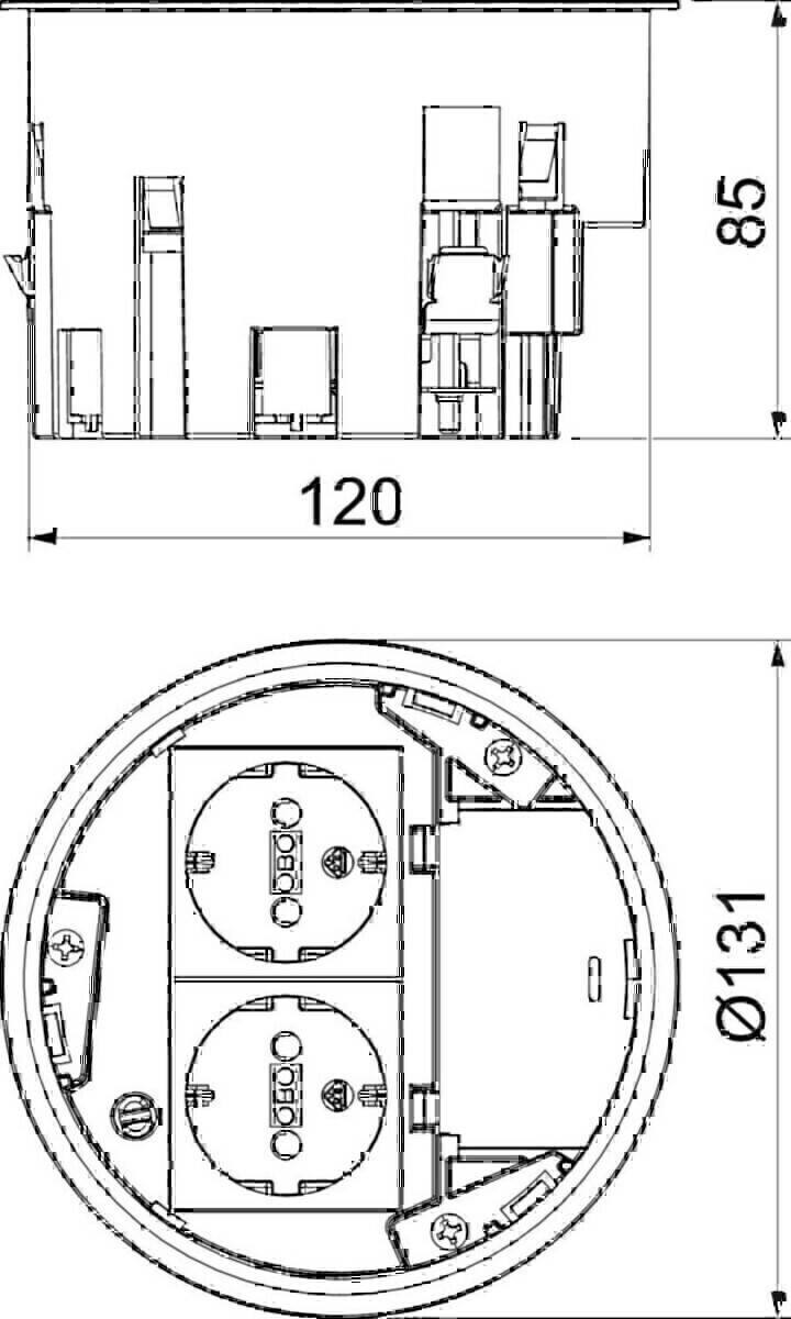 OBO Bettermann Installationsdose MT R2 VDE