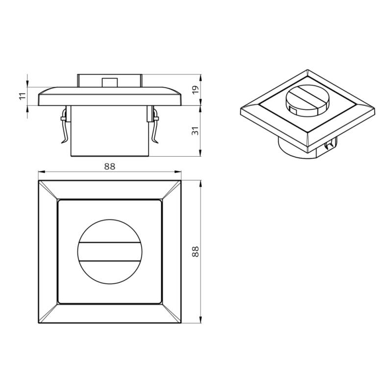 BEG Brück Electronic Wandpräsenzmelder Indoor 140-L m.R.