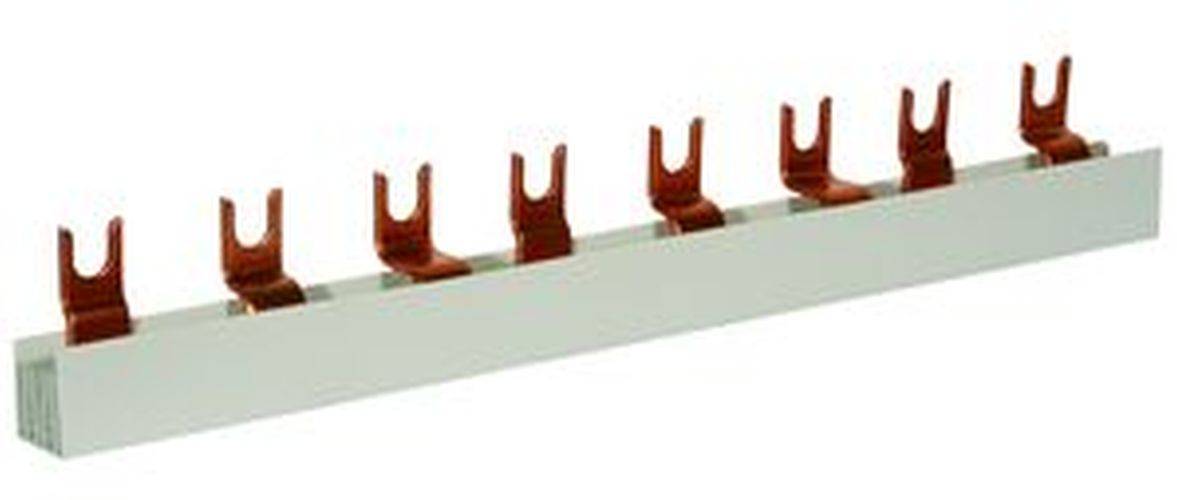 Gabel 3-Phasenschiene isol.-L 221 13 14 1000mm / 36TE / 16mm² /80A/ Cu D0 27mm
