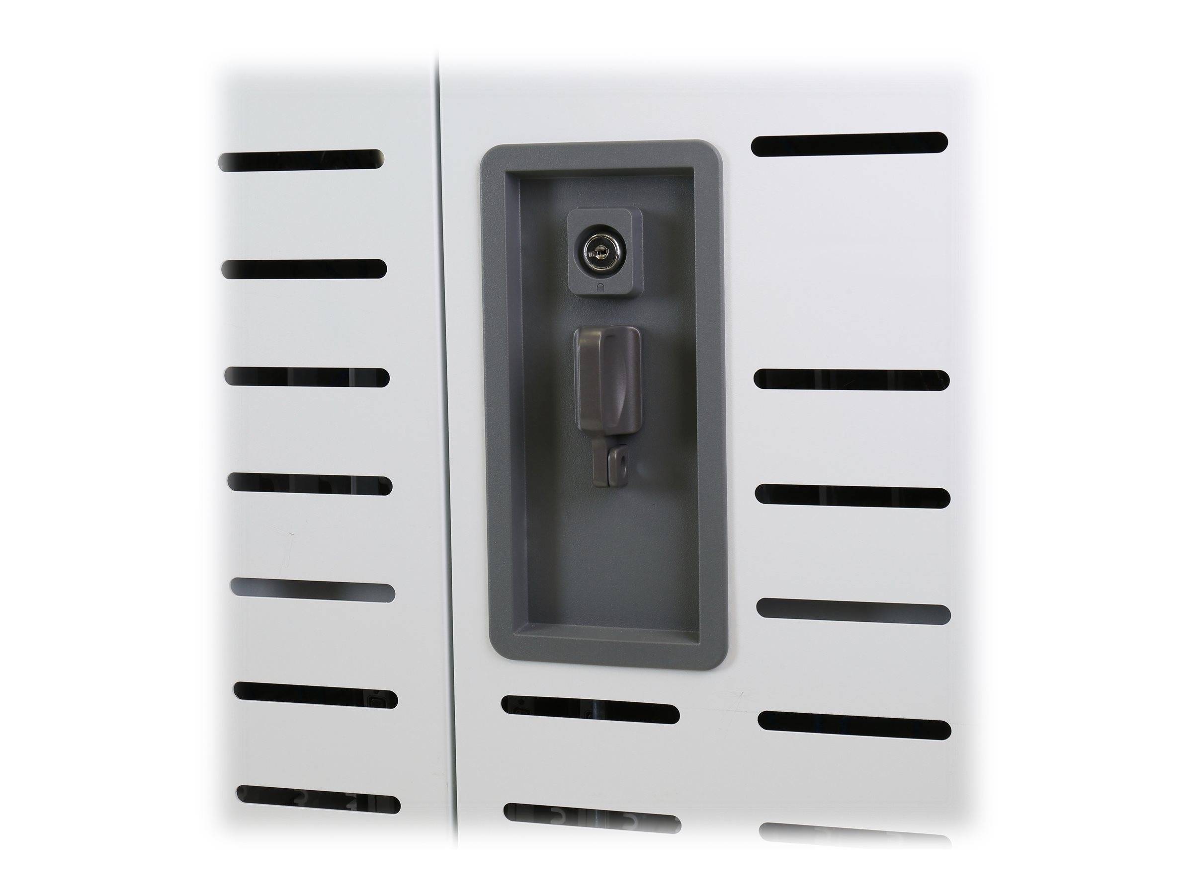 Ergotron Zip40 - Wagen laden und Management - für 40 Tablets / Notebooks - verriegelbar - Stahl - Grau, weiß - Bildschir