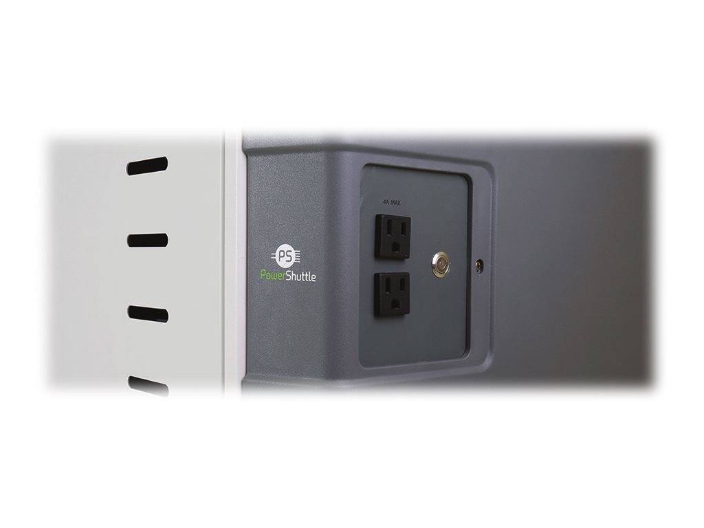 Ergotron Zip40 - Wagen laden und Management - für 40 Tablets / Notebooks - verriegelbar - Stahl - Grau, weiß - Bildschir