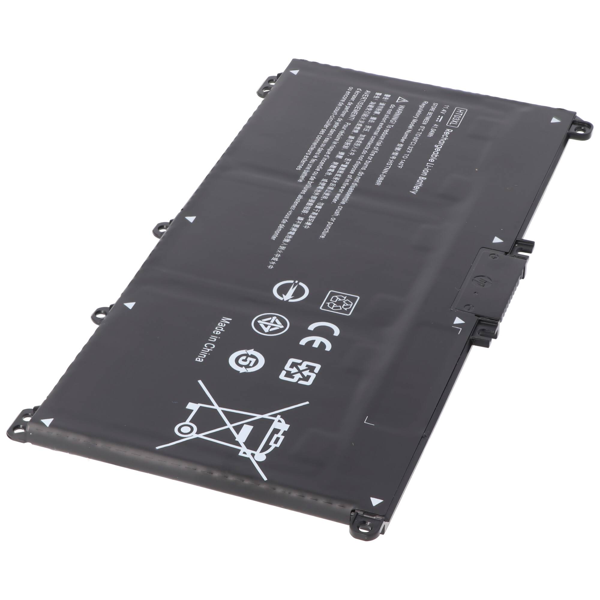 Akku passend für HP 250 G7, HP 255 G7, HT03XL Li-Polymer, 11,4V, 3600mAh, 41,0Wh, built-in, ohne Werkzeug