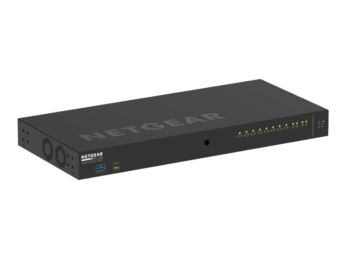 Netgear AV Line M4250-10G2F-PoE+ - Switch - L3 - managed - 10 x 10/100/1000 (8