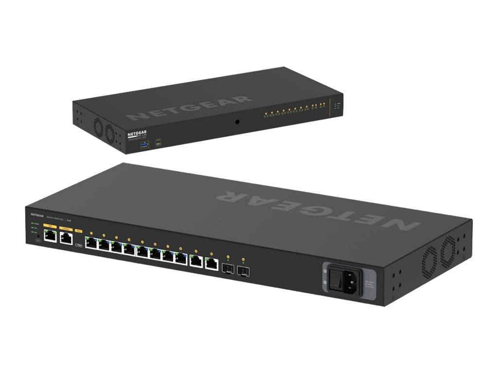 Netgear AV Line M4250-10G2F-PoE+ - Switch - L3 - managed - 10 x 10/100/1000 (8