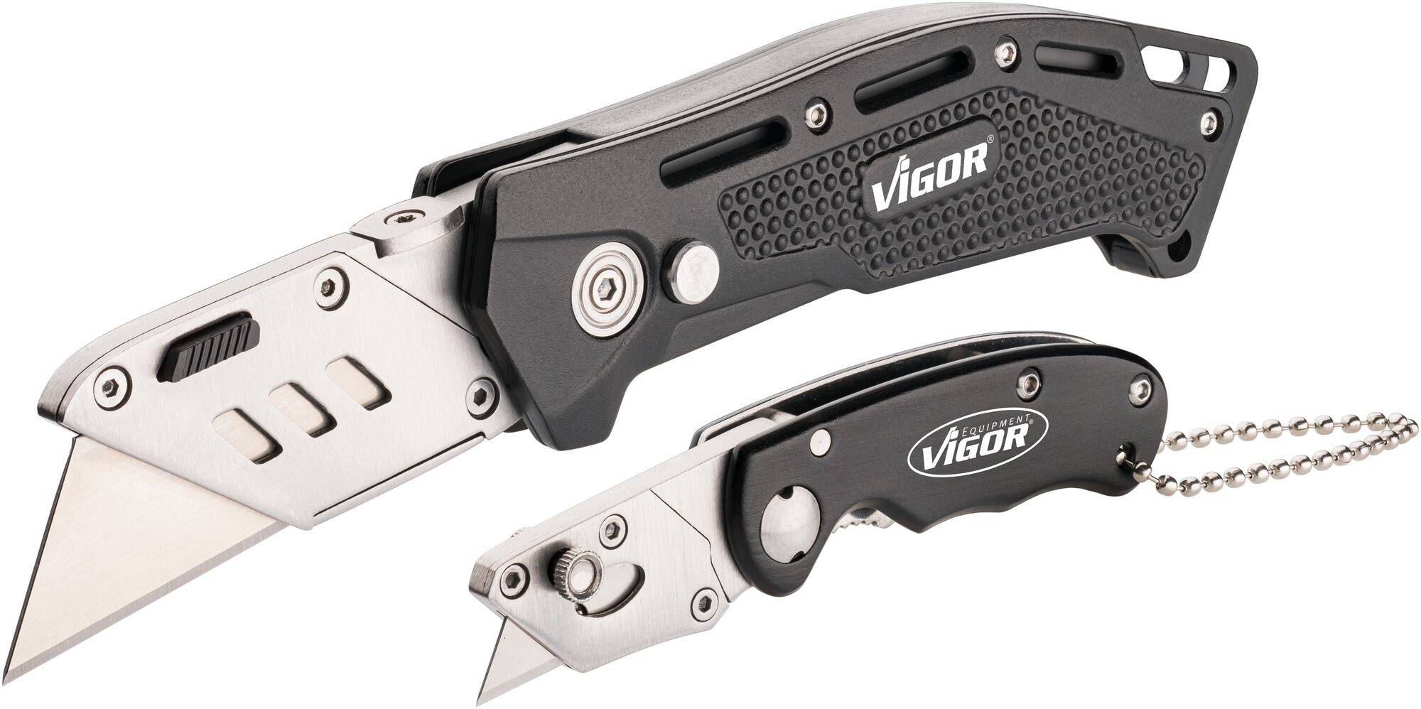 VIGOR Universal Klappmesser Satz ∙ V7099/2 ∙ Anzahl Werkzeuge: 2