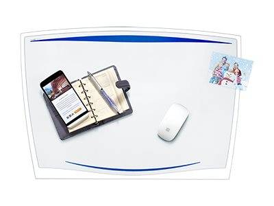 CEP Office Solution CEP Ice Blue - Schreibtischmatte mit transparenter Auflage - 65.6 x 44.8 cm - Polyvinylchlorid (PVC)