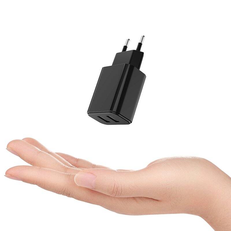Mcdodo 2x USB Wandladegerät 2.4A Fast Charging Schnell Ladegerät Netzteil für Handys schwarz