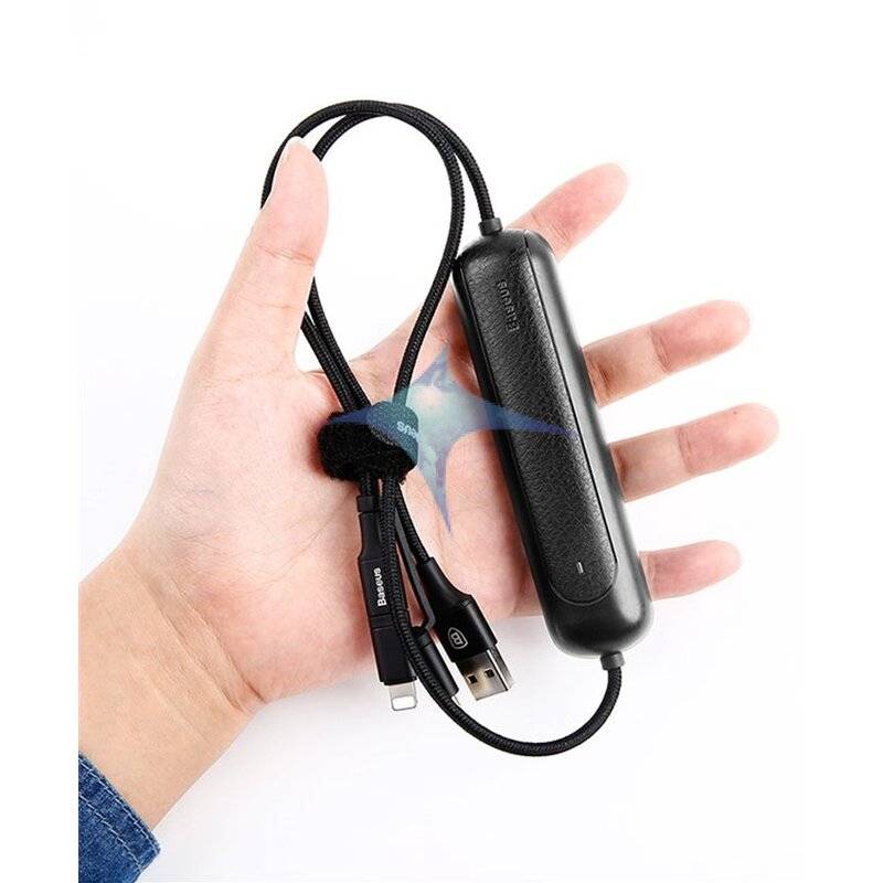 Baseus Portable 3in1 Power Bank 2600mAh Externer Akku mit Micro-USB,Lightning,Typ-C Kabel Ladegerät Ladekabel