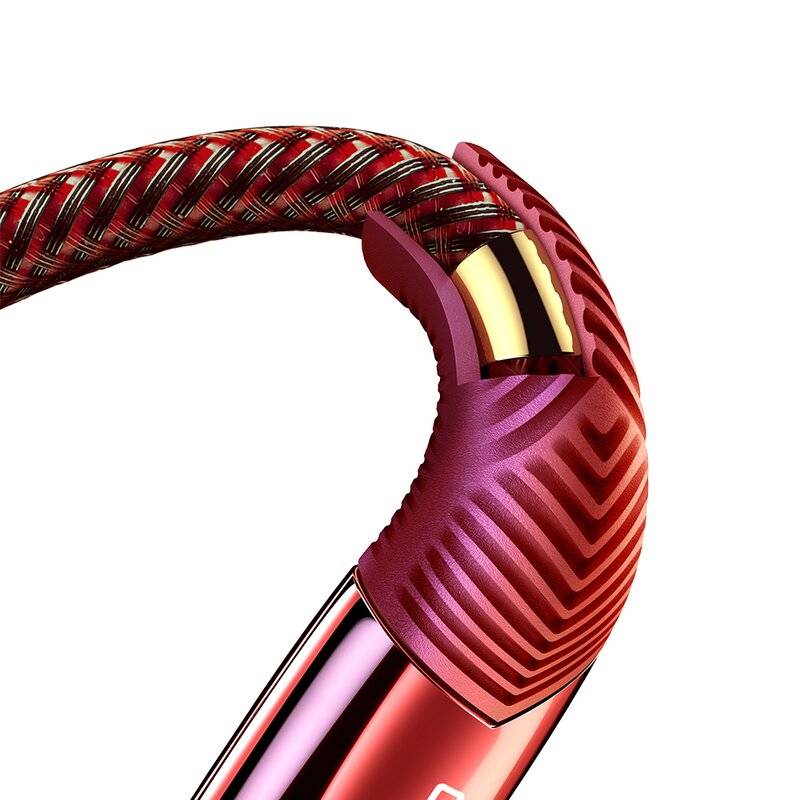Mcdodo Shark 3A Lightning Ladekabel Nylon Bruchsicher Datenkabel Schnell Ladegerät Fast Charge für iPhone 1.8m rot