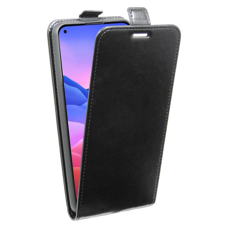 cofi1453® Flip Case kompatibel mit ZTE BLADE V 2020 Handy Tasche vertikal aufklappbar Schutzhülle Klapp Hülle Schwarz