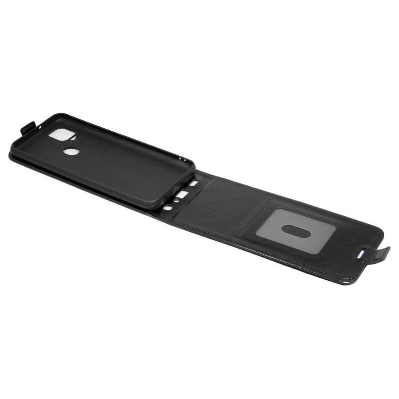 cofi1453® Flip Case kompatibel mit ZTE BLADE V 2020 Handy Tasche vertikal aufklappbar Schutzhülle Klapp Hülle Schwarz