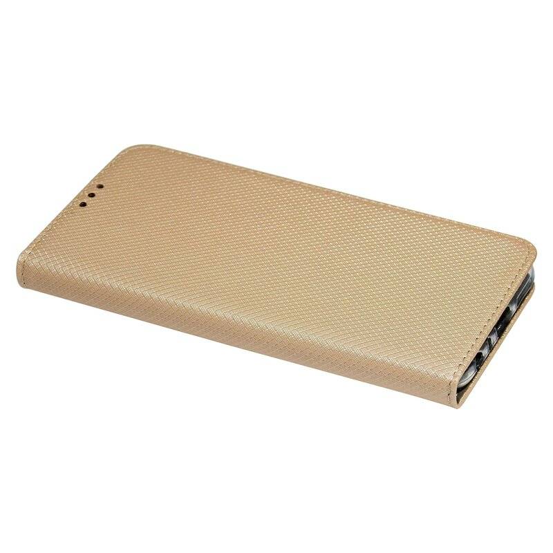Elegante Buch-Tasche Hülle Smart Magnet für XIAOMI REDMI NOTE 8T Leder Optik Wallet Book-Style Cover Schale in Gold