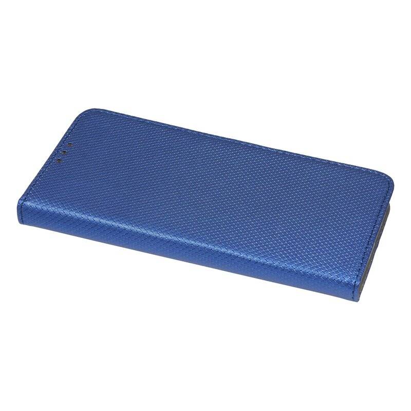 Elegante Buch-Tasche Hülle Smart Magnet für MOTOROLA MOTO ONE FUSION+ Leder Optik Wallet Book-Style Cover Schale Blau