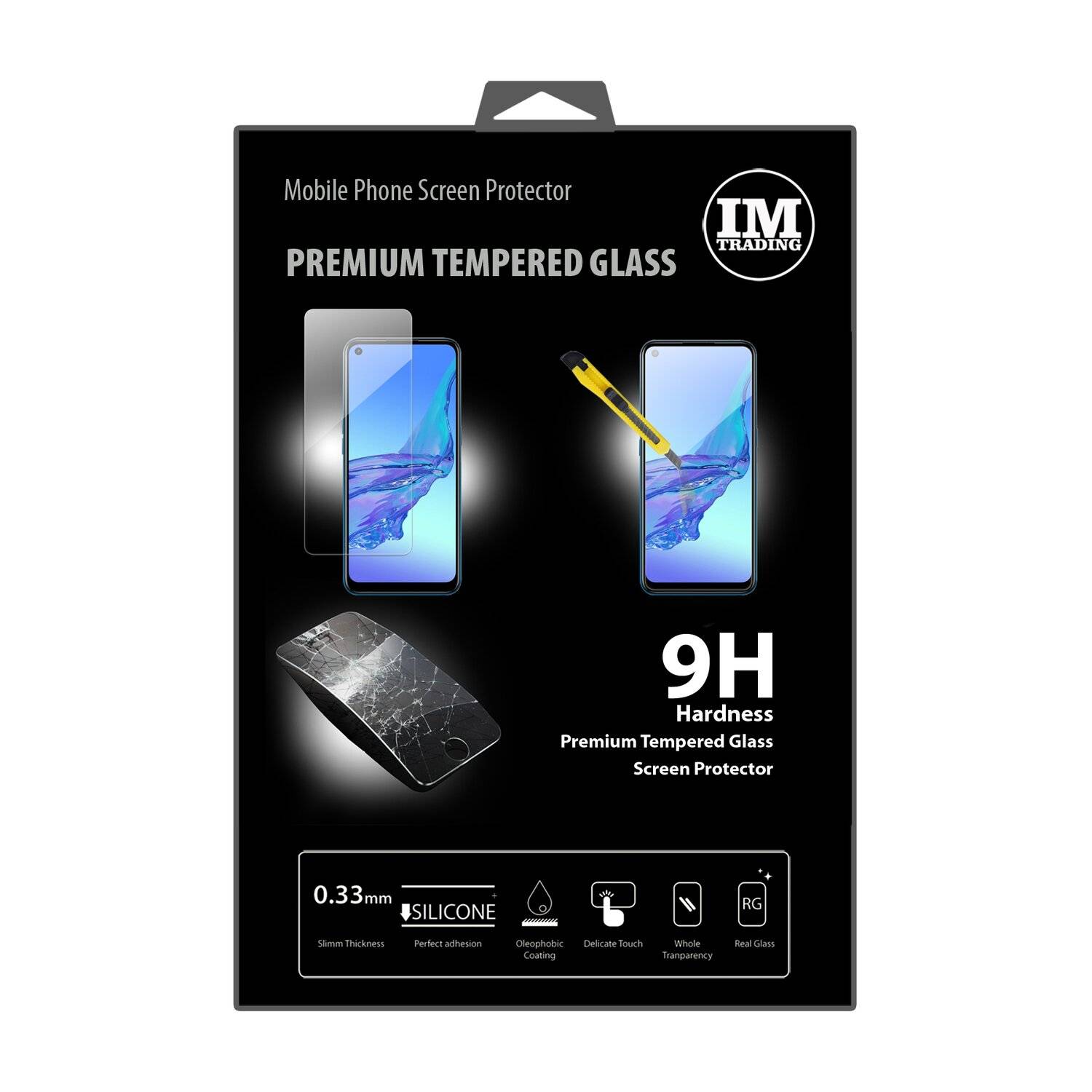 cofi1453® Schutzglas 9H kompatibel mit Oppo A32 Displayschutzfolie Schutzfolie Passgenau Glas