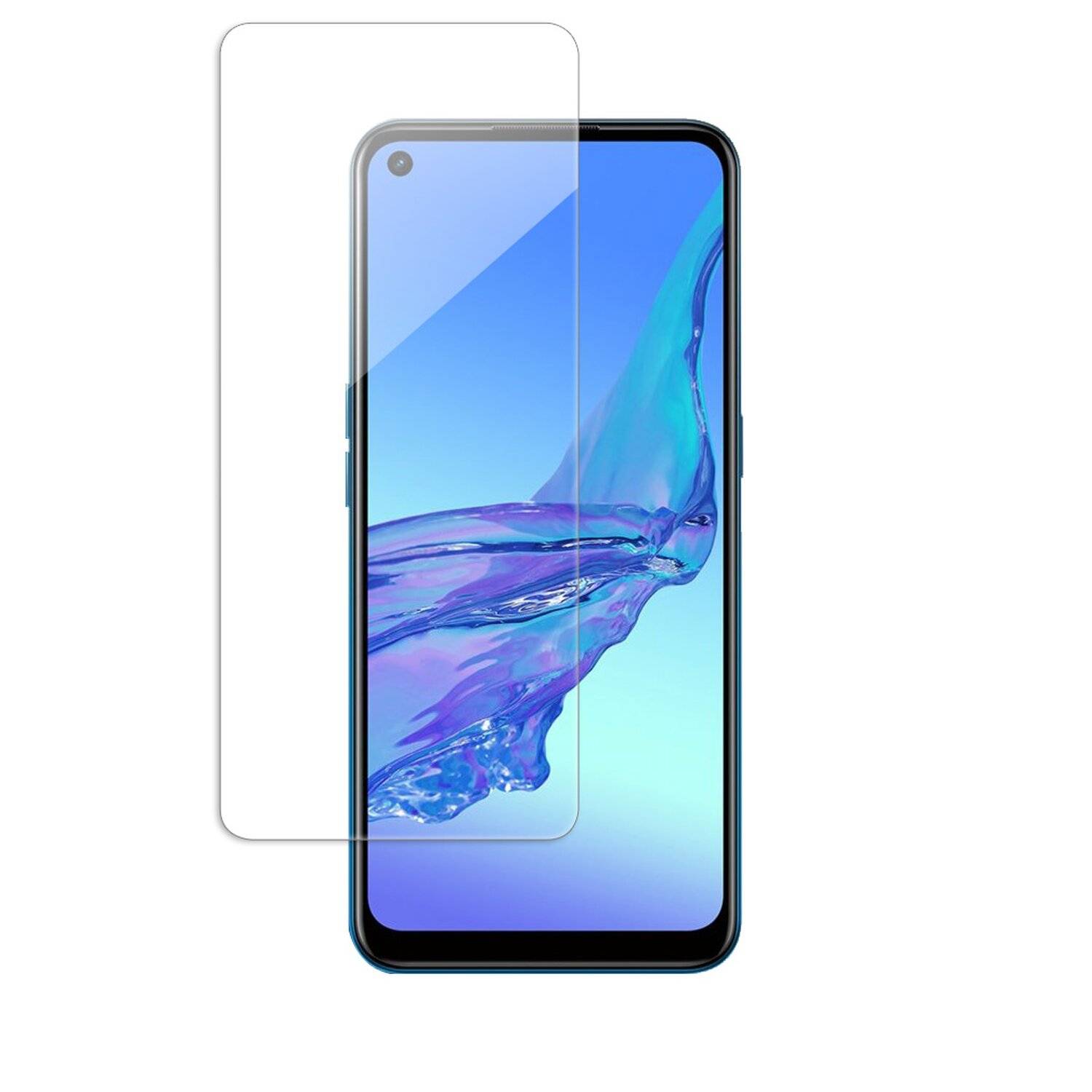 3X Schutz Schutz Glas 9H Tempered Glass Display Schutz Folie Display Glas Screen Protector für Oppo A32