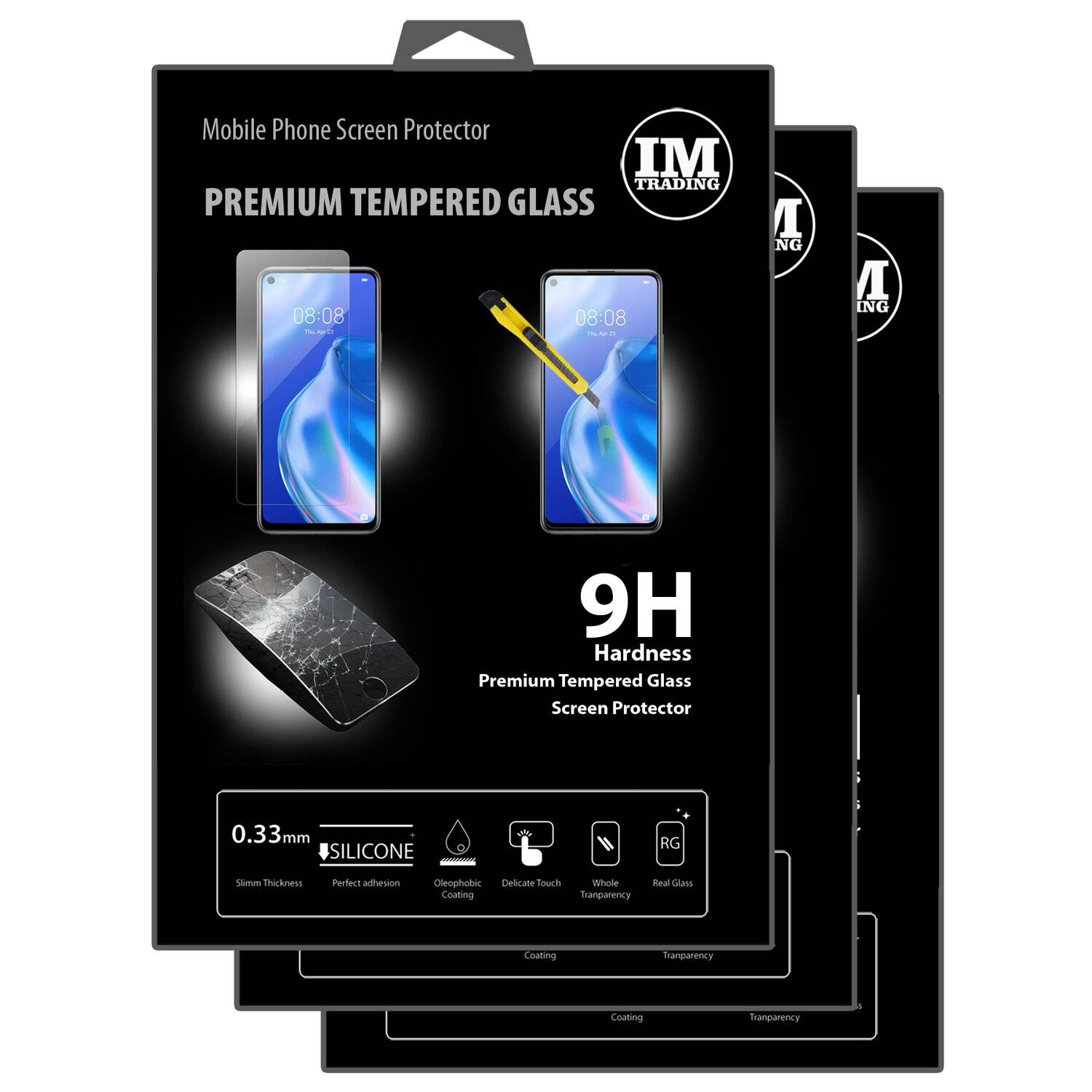 3X Schutz Schutz Glas 9H Tempered Glass Display Schutz Folie Display Glas Screen Protector für Huawei P40 Lite 5G