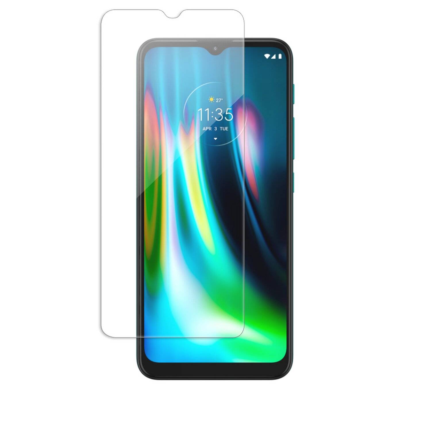 3X Schutz Schutz Glas 9H Tempered Glass Display Schutz Folie Display Glas Screen Protector für Motorola Moto G9 Play